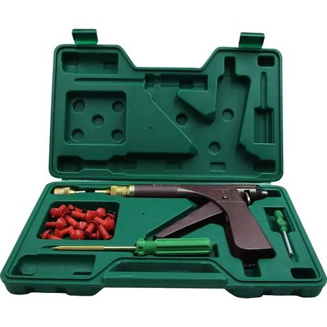 Kit de reparación de neumáticos, herramientas de reparación rápida, construcción duradera, con caja. (1/2)