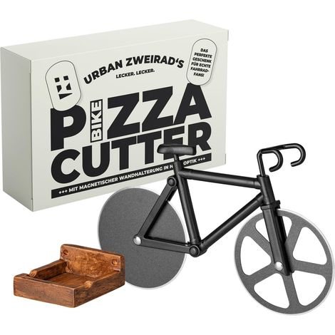 1 Roulette Pizza Vélo, Acier Inoxydable, Support Magnétique, Cuisine Familiale (1/5)