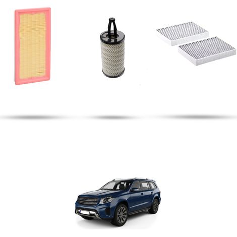 Kit tagliando 3 filtri compatibile con Mercedes GL , GLS (X166) GL 500 335kw dal 2015 (1/4)