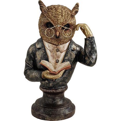 Signes Grimalt Figura De Búho Figuras  Buho Animales Marrón 19x22x36cm 33460