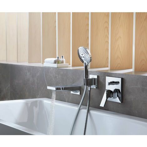 Hansgrohe Raindance Select S - Alcachofa de ducha 120, con accesorios, 3 chorros, blanco/cromo 26721400 (1/5)