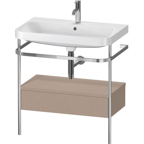 Duravit Happy D.2 Plus c-shaped Set mit Metallkonsole und