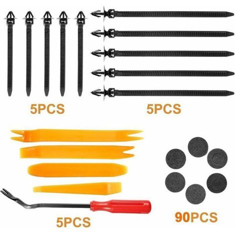 890 Pièces Rivet Clips Plastique, Clips Voiture, Rivet Plastique Fixation de Protection pour Auto Voitures Panneaux de Portes-- (1/4)