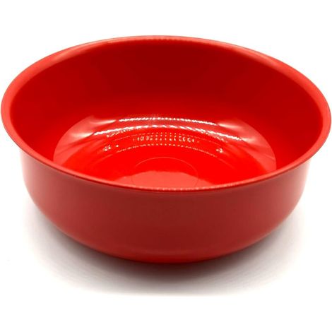 Bol à soupe en plastique réutilisable incassable empilable 10 cm Rouge (1/3)