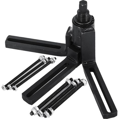 VEVOR Herramienta de Instalación, Separador del Cárter Maleta de Manivela para Motocicleta 1,85 kg, Herramienta de Extracción e Instalación de Rodamientos 30 x 10 x 13 cm, Brazos Ajustables de 360 °