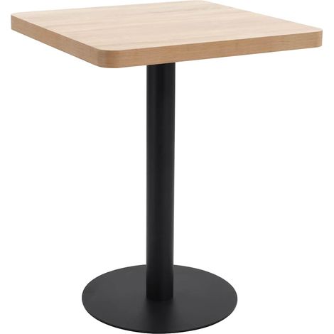 vidaXL Table de bistro marron clair 60x60 cm MDF (1/5)