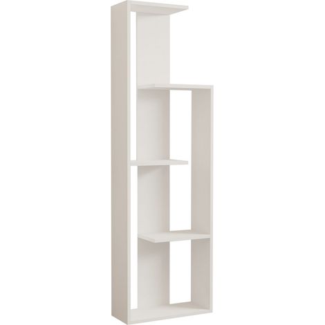 Libreria in legno "Wand" - 50 x 19 x 160 cm - Bianco