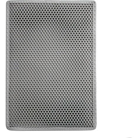 Cat Litter Mat, 45 x 60 cm, Anti-Splash, Double Layer Absorbent, Waterproof Bottom, Honeycomb Capture Debris, Easy Cleaning Black (1/5)