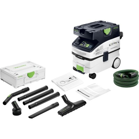Festool CTM MIDI I AC CLEANTEC Aspiratore mobile 1200 W 15 l Classe di polvere M + Set di pulizia standard