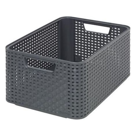 Curver Style M Basket de storage Rattan Grey (1/5)