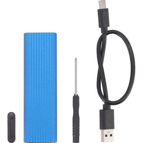 Boîtier SSD M.2 adaptateur sans outil coque en alliage d'aluminium haute vitesse USB C 3.1 pour bureau à domicile (1/5)