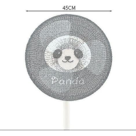 Rete di protezione per ventilatore elettrico, rete di sicurezza, anti-pinch per bambini, copertura anti-polvere (panda) (1/5)