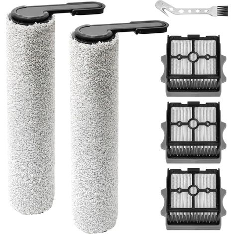 2 Brosse rouleau, 3 Filtre, 1 Brosse nettoyage pour Tineco Floor One S9 S7 i6 i5 S6