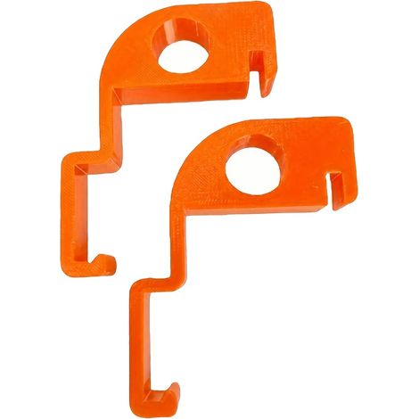 Clip per pattumiera, repellente per insetti, migliora la circolazione dell'aria, 2 pezzi, arancione (1/2)
