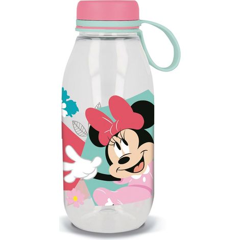 Botella de Agua Minnie Mouse CZ11359 460 ml Rosa Silicona (1/2)