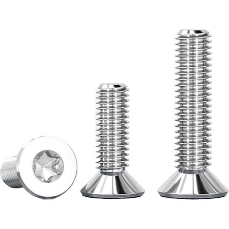 20 Stück Senkkopfschrauben M8x20mm Torx Schrauben Edelstahl Flachkopfschrauben,Edelstahl 304 A2 V2A,M8 Schrauben Vollgewinde,für Maschinenbau,Möbel (1/5)
