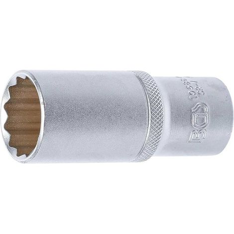 Douille Longue 12,5 mm (1/2) - Douze Pans, 24 mm - Précision et Durabilité, Acier - D-Work