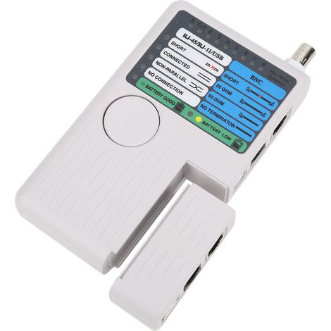 Testeur de câbles réseau 4 en 1 RJ11/RJ45/USB/BNC - Détecteur de lignes électriques (1/5)