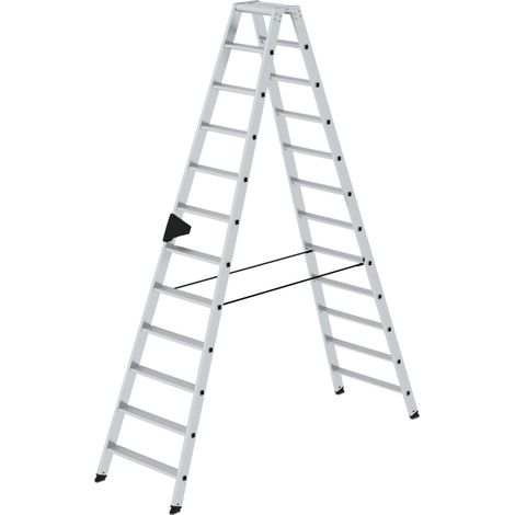 MUNK Stehleiter mit ergo-pad beidseitig begehbar 2x12 Stufen (1/5)