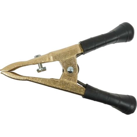 Starthilfekabelklemme aus schwarzer Bronze mit flachen Backen, 700 Ampere - (1/5)