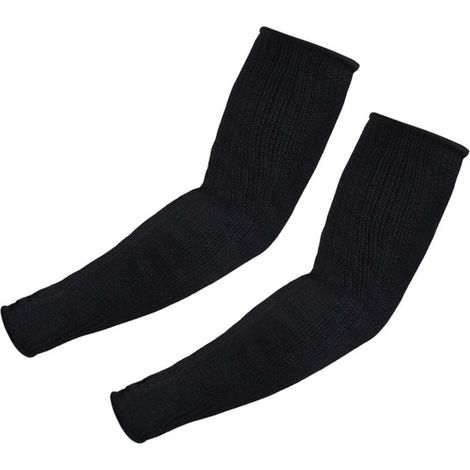 Protège avant-bras Manchettes Anti-Coupures Outil de Protection de Sécurité pour Musculation Sport Camping Voyage Noir (1/4)