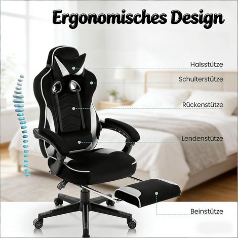 Chaise de bureau respirante,chaise ESport,chaise de jeux,chaise de conférence stylée,fauteuil inclinable (uniquement avec chaises de bureau)(HA) (1/5)
