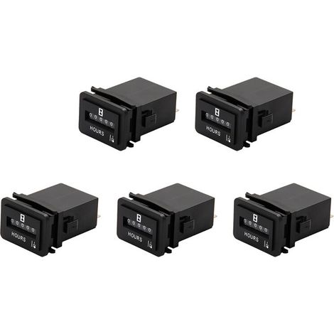 5X HM001 AC110-250V Minuterie Compteur Horaire Mécanique Compteur Horaire pour Générateur de Moteur Bateau Motorcross Camion Tracteur (1/2)