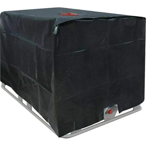 Cubierta de tanque de agua IBC 1000L 210D cubierta de contenedor de tanque de agua de lluvia con cremallera a prueba de viento Anti-UV resistente a desgarros T-Audace (1/5)