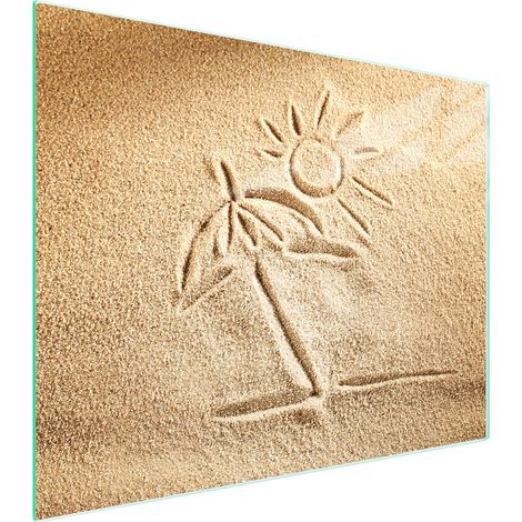 TAGLIERE IN VETRO 52x40 BEACH (1/5)