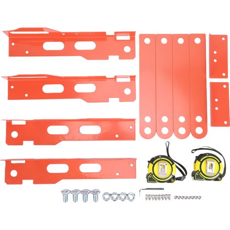 Set mit 2 robusten Spurlehren, universeller Spurlehre mit Maßband und Befestigungsschrauben für Pkw, SUVs, UTVs, ATVs, Heimgebrauch, Garage, orange, rot (1/5)