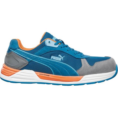 Scarpe antinfortunistiche Puma Frontside Low S1P SRC HRO ESD - 45 - Blu/Arancione (1/5)