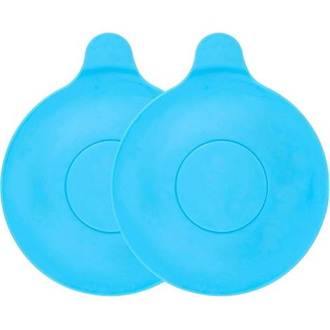 Bouchon de vidange pour baignoire, évier de cuisine et lavabo, amovible, empêche l'écoulement de l'eau, 13 cm, à 90 mm, 2xbleu-fghj (1/5)