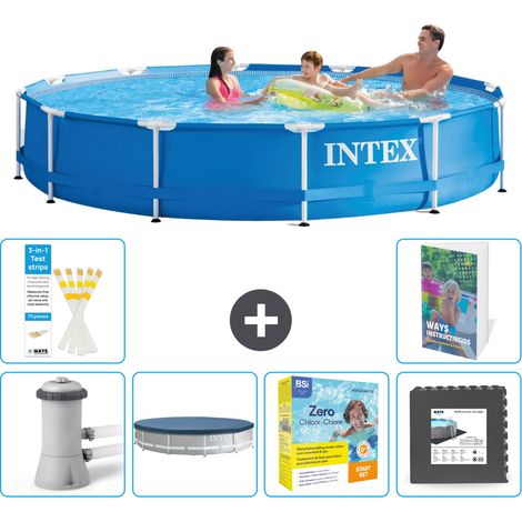Frame Pool Rund - 366x76 cm - 7-teilig S259