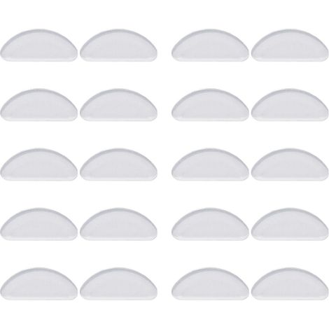 Protections nasales pour lunettes, 10 paires, transparentes, 15 x 7 x 1 mm (1/5)