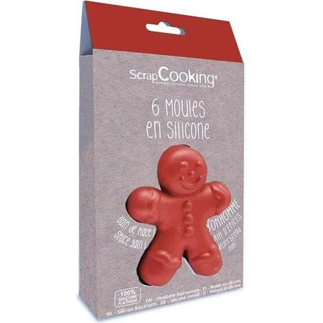 Stampi in silicone apc 6 pezzi antiaderenti rosso