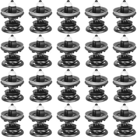 20 Stück Autonieten, Clips für flexible Autotürverkleidungen, Befestigungsclips für Fahrzeuginnenräume, Stoßfängerverkleidung, Tür