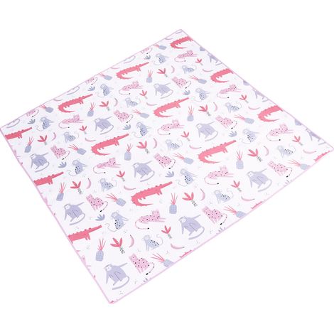 Tapis d'éveil pour bébé, grand format, imperméable, antidérapant, multifonctionnel et inodore, imprimé, pour bébés et jeunes enfants. (1/5)