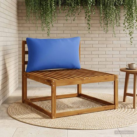 vidaXL Back Cushion PUTTEN 100% Polyester Royal Blue 80 x 40 x 15 cm (1/5)