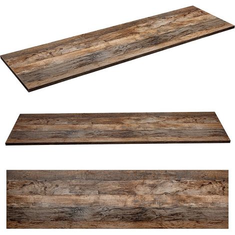 Waschtischplatte 140cm PUEBLA-56 in Vintage Oak Nb. B/H/T ca. 140,4/2,5/46 cm (1/5)