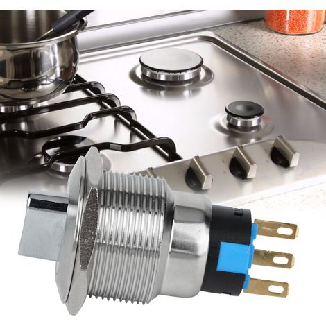 19 mm commutateur rotatif à bouton inox IP67 sélecteur inverseur (3 broches 2 positions) (1/5)