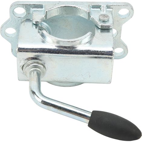 Support de roue de remorque en fonte galvanisée avec bride fendue pour tuyau de 48 mm de diamètre (1/5)