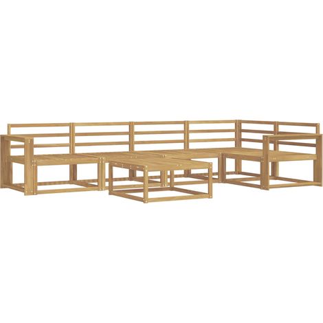 Outdoor-Sofagarnitur 6 pcs Weiß 79 x 79 x 37 cm vidaXL