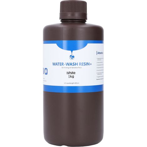 Gießbares 3D-Harz für UV-Druck, wasserlöslich, hohe Auflösung, 80 Shore Härte, 1 kg, Verbrauchsmaterial, weiß (1/5)
