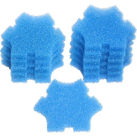 Mousse Filtrante - 12 Pièces - Polyuréthane Dense - Filtration Mécanique - Pour Oase SwimSkim 25 - Noir