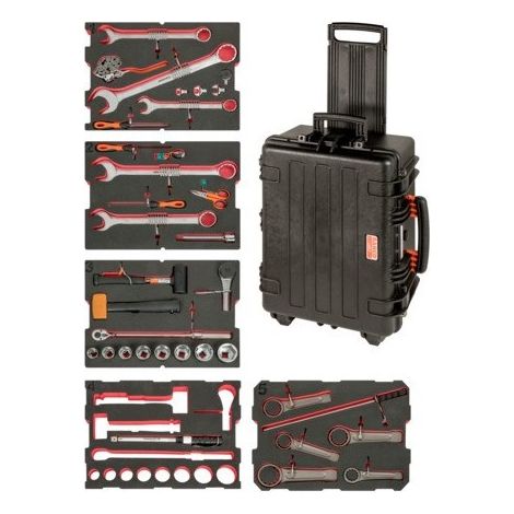 BAHCO - Kit d'outils usage intensif pr éoliennes dans mallette rigide usage intensif-36p