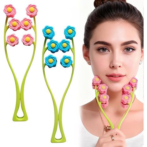Rouleau Massage Visage Utilisable pour le Visage et le Cou Visage et Rouleau Guasha et Rouleau pour (1/5)