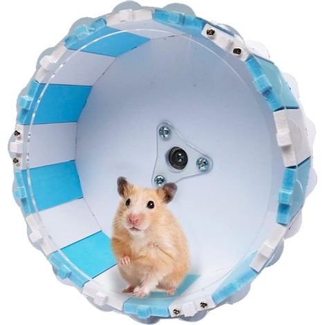 Roue D Exercice Pour Hamster - 15 Cm - Silencieuse - Pour Hamster Nain Et Roborovski - Avec Composants D Assemblage - 1 Unite