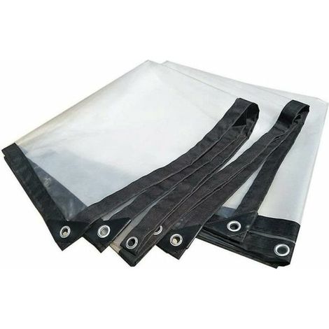 Bâche transparente 2x2 mètres, bâche extra résistante, bâche transparente pour serres (1/5)