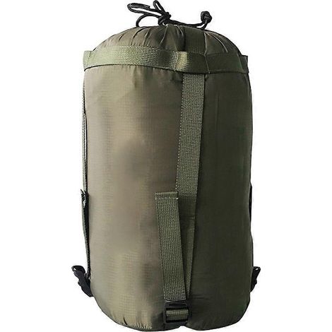 Sacs de rangement de couchage compressibles et légers pour le camping et les voyages, en nylon à carreaux imperméable avec coutures résistantes.