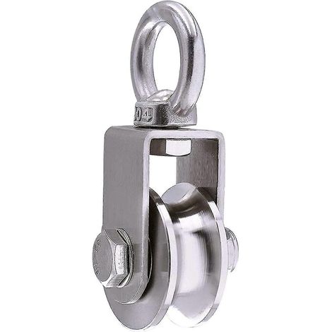 Filiyano – câble – Palan de levage 500 kg avec 2 roulements à billes, galet pour câble, galet de 48 mm (1/4)